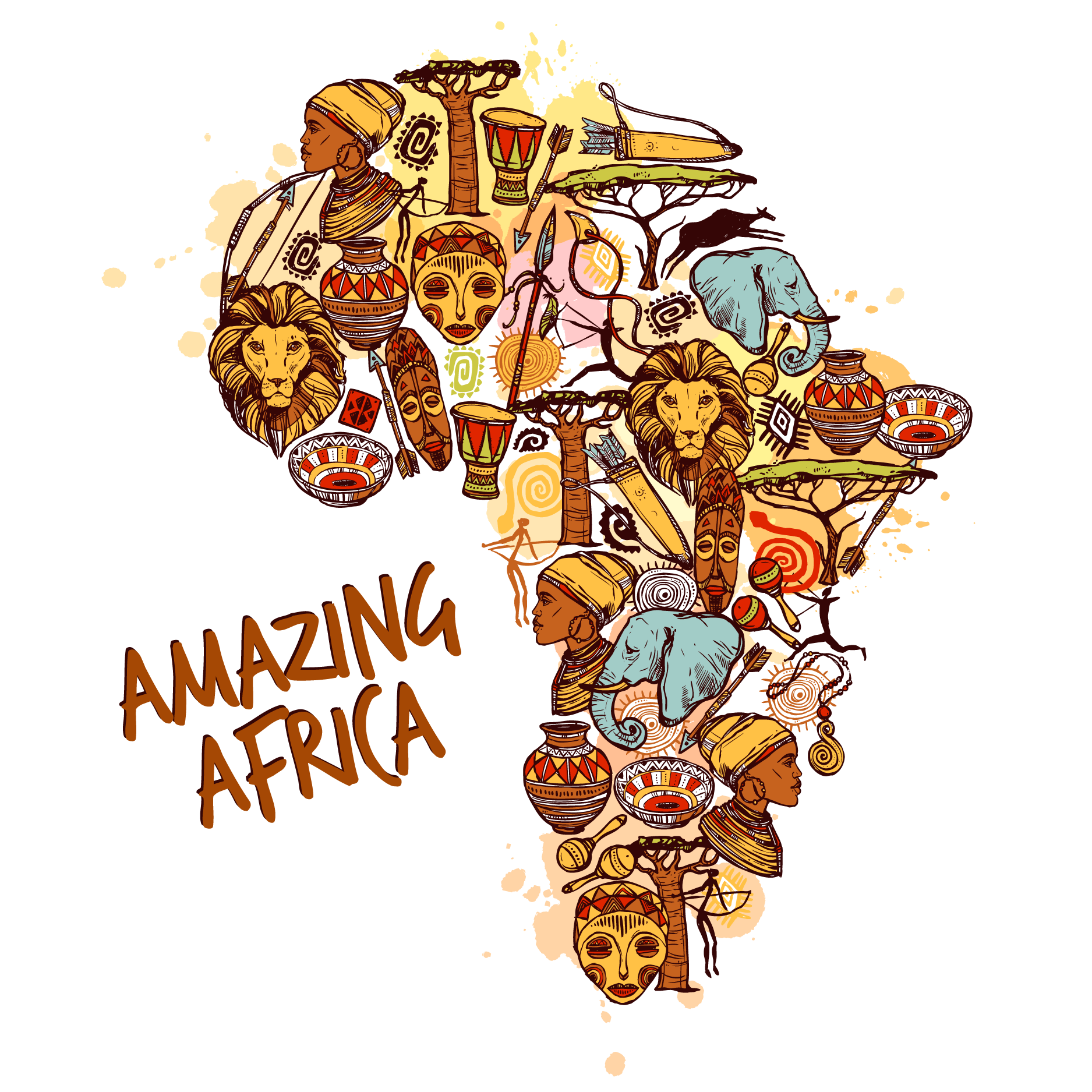 Amazing Africa Sketch