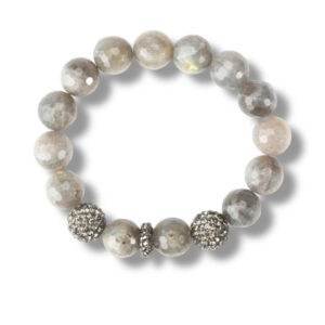 Alessia Stretch Beaded Bracelet in Labradorite