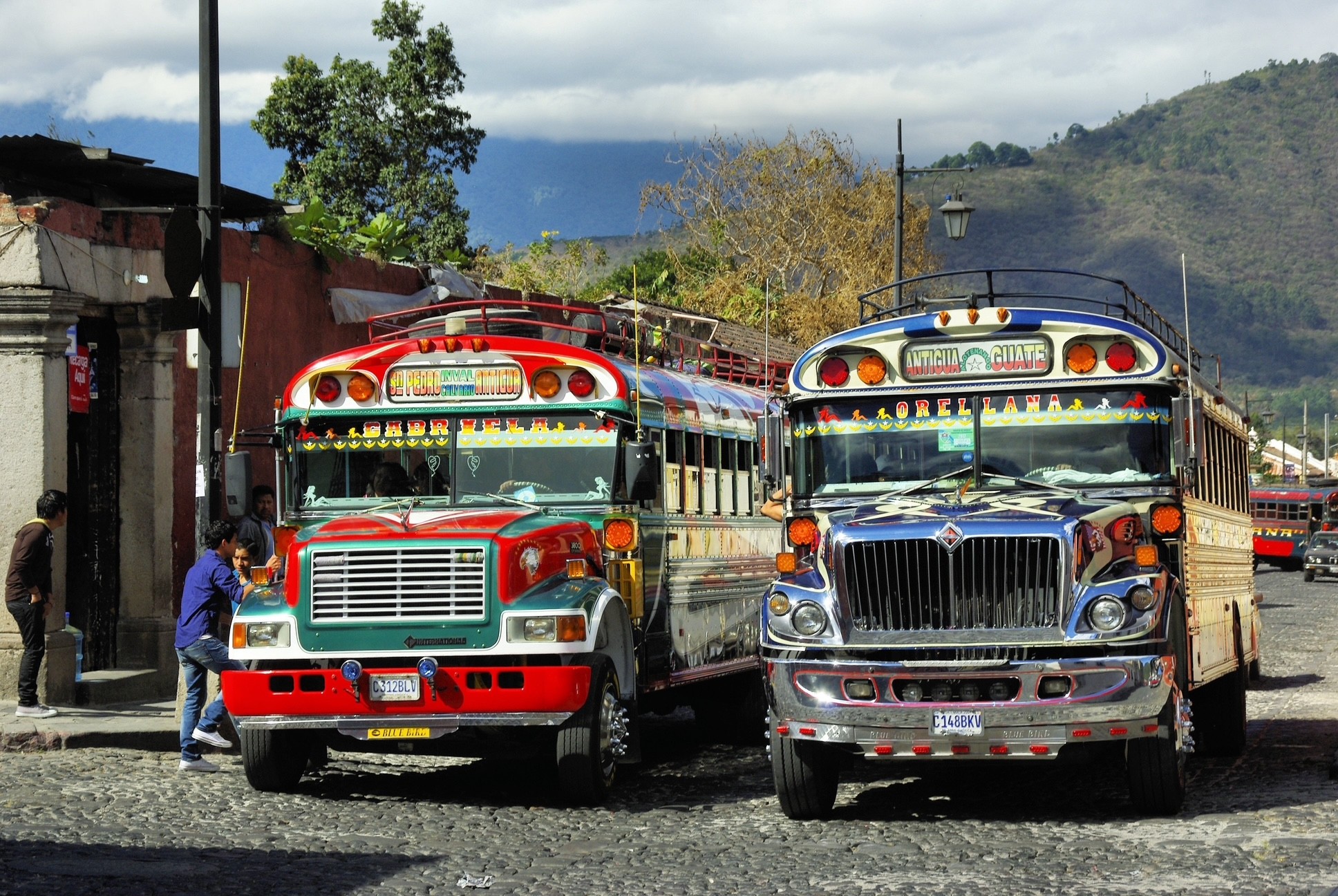 Buses in Antigua Guatamala