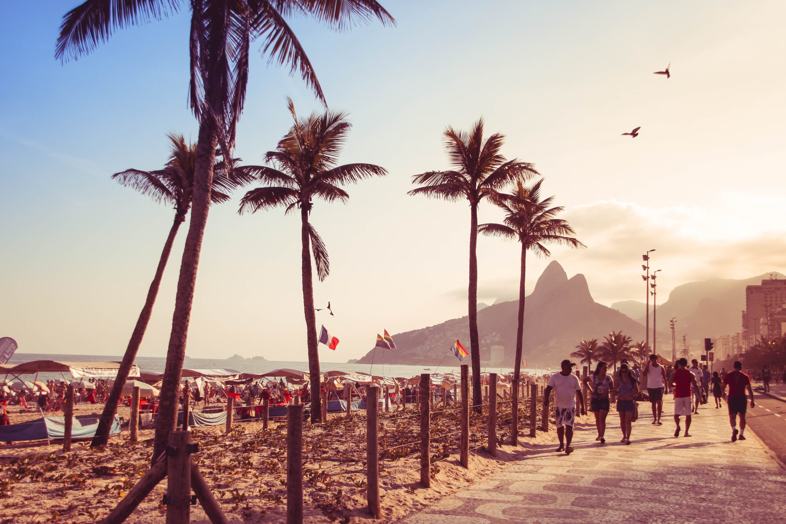 Copacabana Beach Rio De Janiero Brazil
