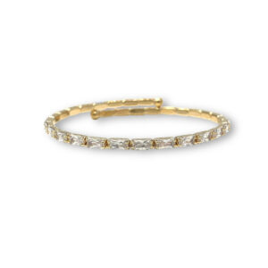 Lucy Bangle in Gold with Cubic Zirconia