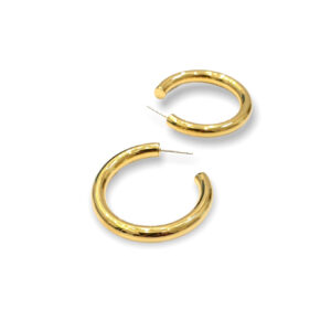 Lulu Hoop Earrings in Gold, 1.5” Diameter