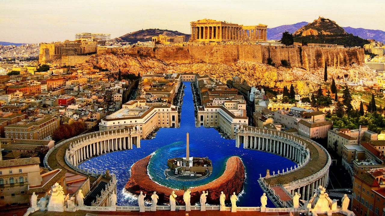 Parthenon in Greece