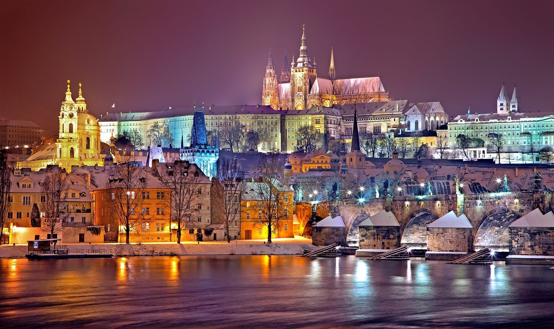 Prague Czech Republic at Night